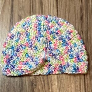 Crocheted Kids Beanie Hat in Multicolor - Handmade